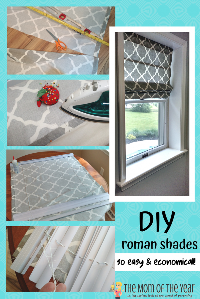 Easy DIY Roman Shades The Mom of the Year