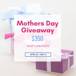 Treat yourself, mama! $350 of Mother's Day gift cards up for grabs HERE! Use them for gifts or spend them all on yourself...we'll never tell! ;)