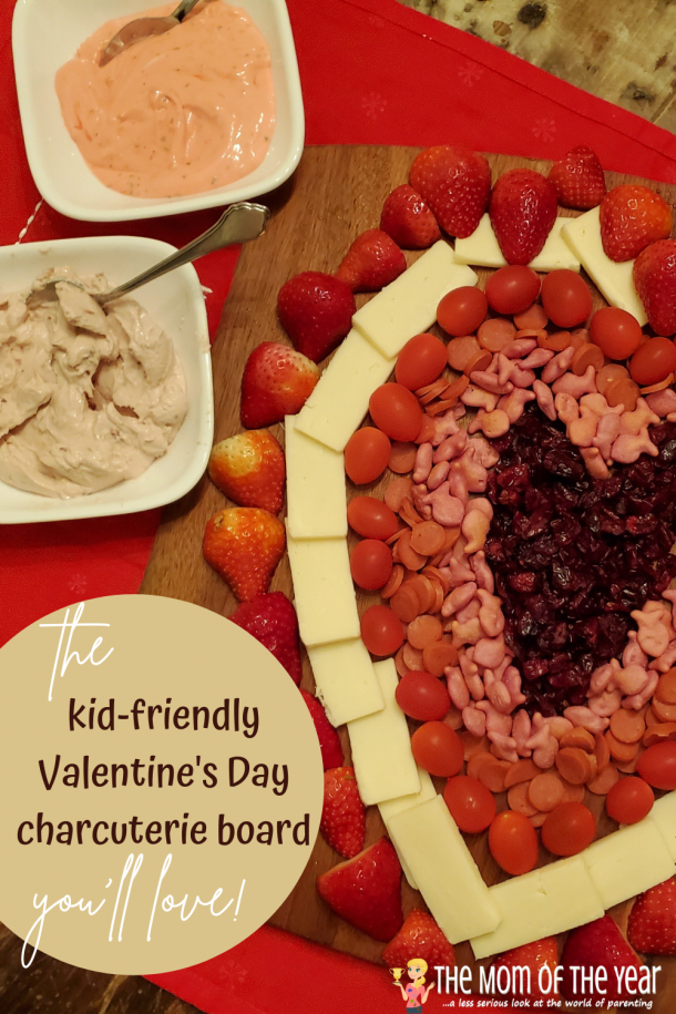 Kid-Friendly Valentine's Day Charcuterie Board - The Mom of the Year