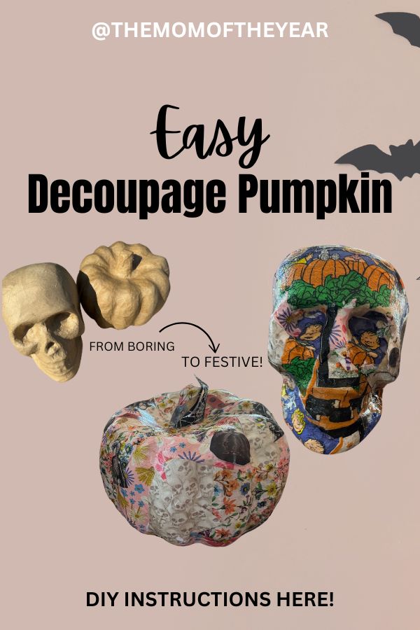 decoupage pumpkin