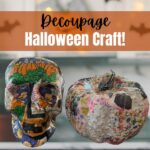 decoupage halloween pumpkin craft